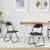 vidaXL Összecsukható szék 2 pcs Fekete 48 x 43,5 x 81 cm Műbőr