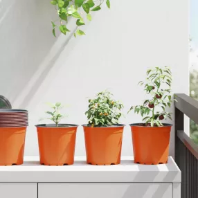 Virág Cserép 200 pcs Kerámia Ø 15 x 13 cm Műanyag