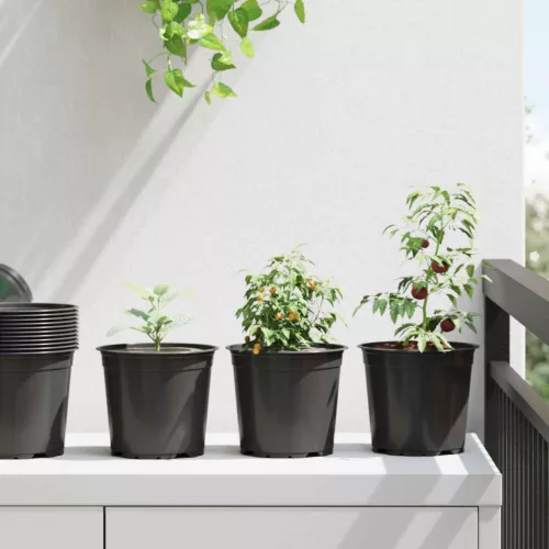Virág Cserép 50 pcs Fekete Ø 15 x 13 cm Műanyag