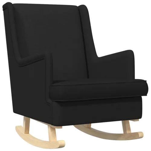 vidaXL Hintaszék Fekete 62 x 80 x 85 cm szövet