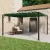 vidaXL Sátras pavilon lamellás tetővel Zöld 3 x 4 x 2,14 m