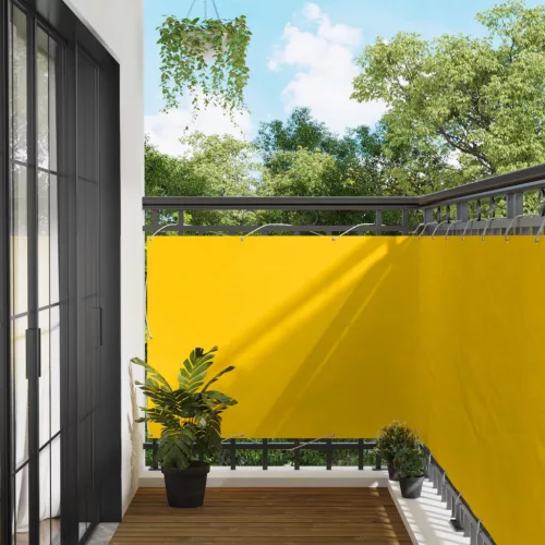 vidaXL Erkély Szúnyogháló Sárga 110 x 1000 cm Oxford Szövet