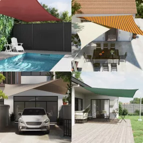 vidaXL Napernyő vitorla Narancs és Barna 6 x 6 m