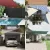 vidaXL Napernyő vitorla Kék és Fehér 4 x 5 x 5 m