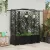 vidaXL Magasított Ágy Trellis-szel és Tetővel Fekete 163 x 40 x 141 cm
