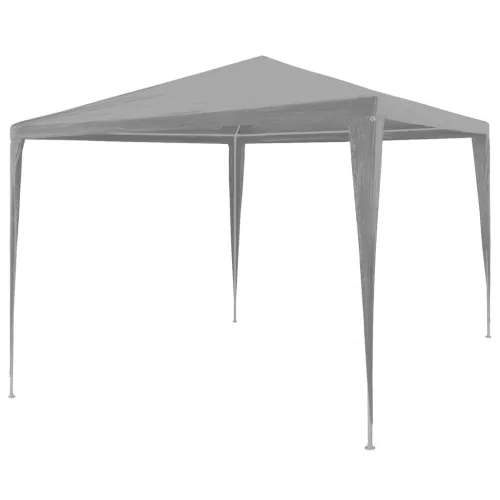 vidaXL Partysátor Világosszürke 300 x 300 x 255 cm PE és acél