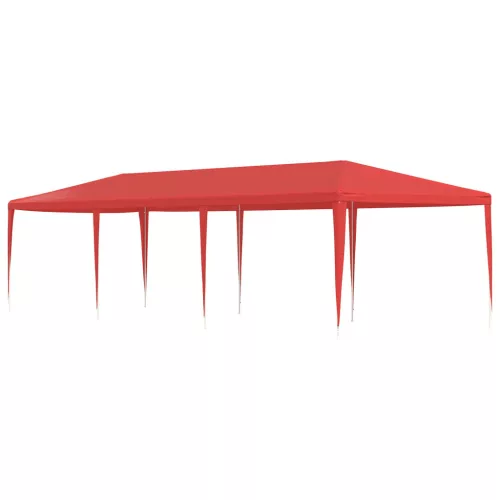 vidaXL Partysátor Piros 900 x 300 x 255 cm PE és acél