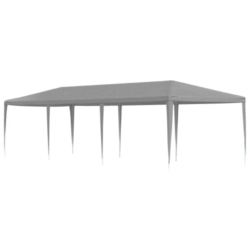 vidaXL Partysátor Világosszürke 900 x 300 x 255 cm PE és acél