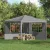 vidaXL Parti sátor oldalfal 2 pcs 300 x 195 cm Világosszürke