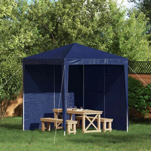 vidaXL Parti sátor oldalfal 2 pcs Kék 200 x 195 cm PE és acél