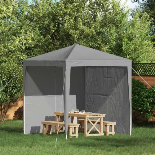 vidaXL Parti sátor oldalfal 2 pcs Világosszürke 200 x 195 cm