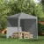 vidaXL Parti sátor oldalfal 2 pcs Világosszürke 200 x 195 cm