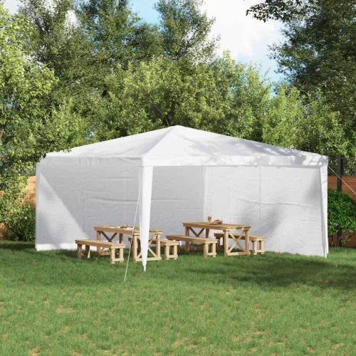 vidaXL Parti sátor oldalfal 2 pcs Fehér 400 x 195 cm PE és acél