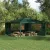 vidaXL Parti sátor oldalfal 2 pcs 400 x 195 cm Zöld PE és acél