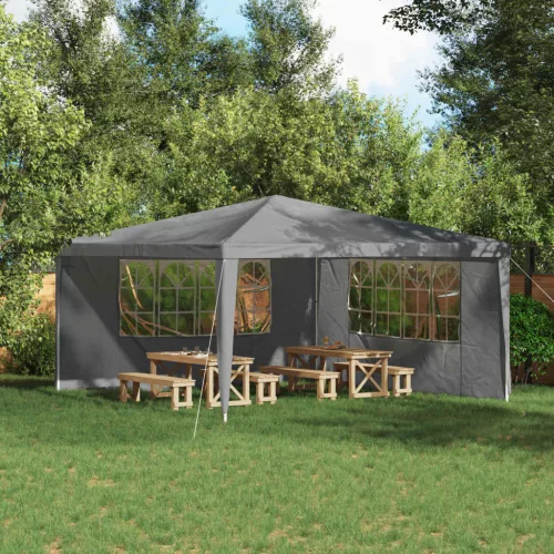 vidaXL Parti sátor oldalfal 2 pcs 400 x 195 cm Világosszürke