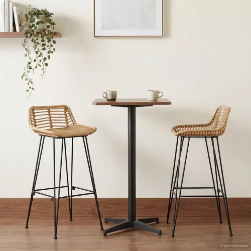 vidaXL Bárszék 44 x 46 x 91 cm Rudas Vas Dia, 10mm