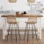 vidaXL Bárszék 2 pcs Természetes 44 x 55 x 109 cm Rattan és acél