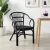 vidaXL Összecsukható Szék Fekete 58 x 60 x 81 cm Rattan