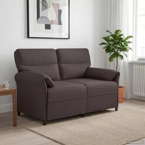 Kétüléses Kanapé 2-személyes Sötét Barna 138 x 83 x 95 cm
