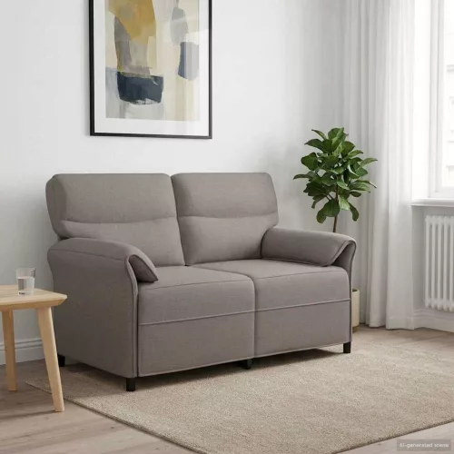 Kétüléses Kanapé 2-személyes Tópszínű 138 x 83 x 95 cm Szövet
