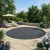 vidaXL Medencefedél Extra Nehéz Fekete Ø 381 cm 0,4 mm PE