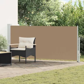   vidaXL Húzható oldalsó napernyő Tópszínű 500 x 117 cm Poliészter