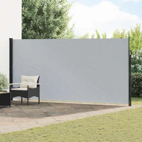   vidaXL Húzható oldalsó napernyő Szürke 600 x 180 cm Poliészter