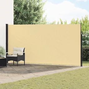   vidaXL Húzható oldalsó napernyő Homokszín 600 x 220 cm Poliészter