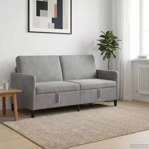 Tárolós Kanapé 3-személyes Világosszürke 172 x 78 x 87 cm