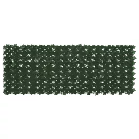   vidaXL Erkély képernyő levelekkel Sötétzöld 200 x 75 cm