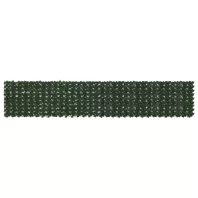   vidaXL Erkély képernyő levelekkel Sötétzöld 400 x 75 cm