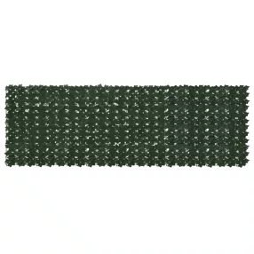   vidaXL Erkély képernyő levelekkel Sötétzöld 300 x 100 cm