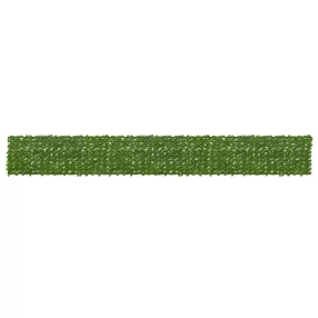   vidaXL Erkély képernyő levelekkel Zöld és Sárga 600 x 75 cm