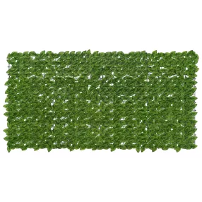   vidaXL Erkély képernyő levelekkel Zöld és Sárga 200 x 100 cm