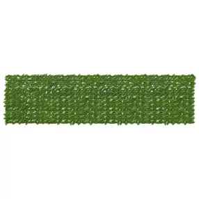   vidaXL Erkély képernyő levelekkel Zöld és Sárga 400 x 100 cm