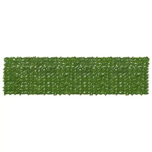 vidaXL Erkély képernyő levelekkel Zöld és Sárga 400 x 100 cm