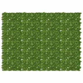  vidaXL Erkély képernyő levelekkel Zöld és Sárga 200 x 150 cm