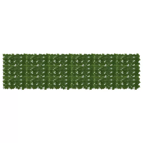 vidaXL Erkély képernyő levelekkel Zöld 300 x 75 cm