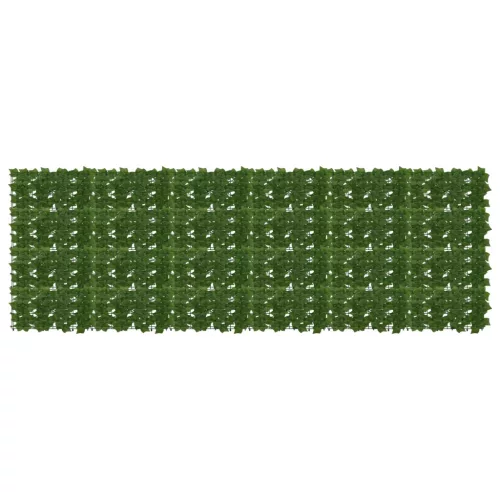 vidaXL Erkély képernyő levelekkel Zöld 300 x 100 cm