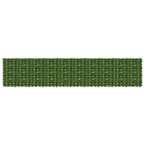 vidaXL Erkély képernyő levelekkel Zöld 500 x 100 cm