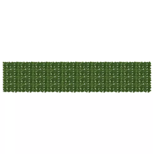 vidaXL Erkély képernyő levelekkel Zöld 500 x 100 cm