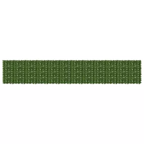 vidaXL Erkély képernyő levelekkel Zöld 600 x 100 cm
