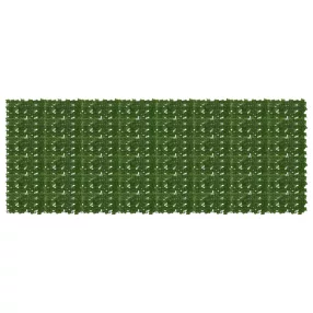 vidaXL Erkély képernyő levelekkel Zöld 400 x 150 cm