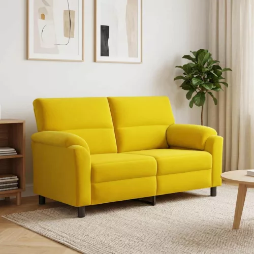 Kanapé Sárga 174 x 85 x 93 cm Bársony