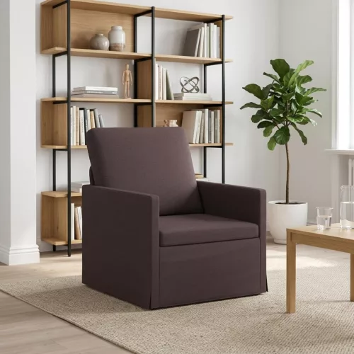 Karosszék Sötét Barna 70 x 81 x 82 cm Szövet