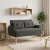 Gombra tűzött loveseat Sötétszürke 117 x 67 x 77 cm Bouclé