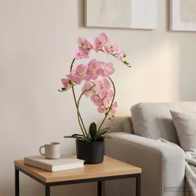   Mesterséges orchidea növény cserépben Rózsaszín 45 x 15 x 65 cm