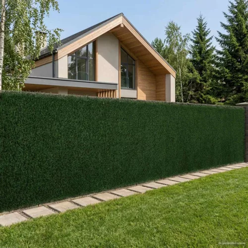 Műanyag Kerítés Sötétzöld 1 x 4 m PVC és Acél