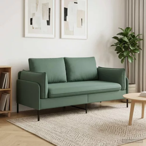 Kétüléses Kanapé Tengeri Zöld 188 x 81 x 89 cm Bársony