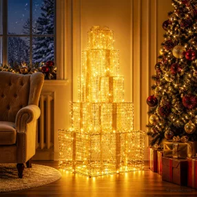 Karácsonyi LED-es világító ajándékdoboz-szett 250 LED